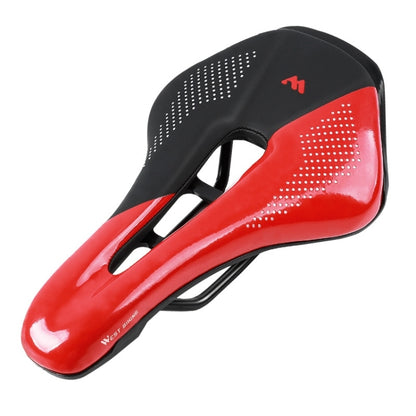 WEST BIKING Cycling Seat Hollow Breathable Comfortable Saddle Riding Equipment(Black Red) - Bicycle Saddle by WEST BIKING | Online Shopping UK | buy2fix