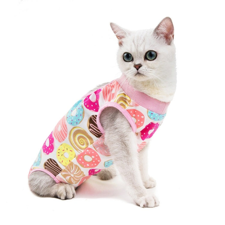 Female Cat Breathable And Anti-Licking Sterilization Clothing, Size: M(Donut) - Home & Garden by buy2fix | Online Shopping UK | buy2fix