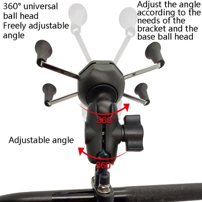 N-STAR N002 Motorcycle Bicycle Mobile Phone Bracket Riding Equipment(Small Tilted Head) - Holders by N-STAR | Online Shopping UK | buy2fix