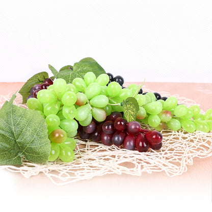 2 Bunches 85 Green Grapes  Simulation Fruit Simulation Grapes PVC with Cream Grape Shoot Props - Camera Accessories by buy2fix | Online Shopping UK | buy2fix