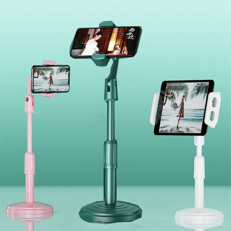 4 PCS Desktop Stand Mobile Phone Tablet Live Broadcast Stand Telescopic Disc Stand, Colour: White - Stand by buy2fix | Online Shopping UK | buy2fix