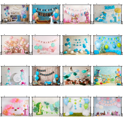 2.1m x 1.5m One Year Old Birthday Photography Background Cloth Birthday Party Decoration Photo Background(584) - Camera Accessories by buy2fix | Online Shopping UK | buy2fix