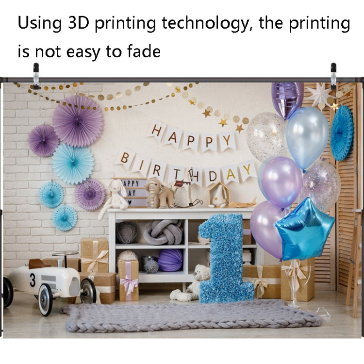 2.1m x 1.5m One Year Old Birthday Photography Background Cloth Birthday Party Decoration Photo Background(576) - Camera Accessories by buy2fix | Online Shopping UK | buy2fix