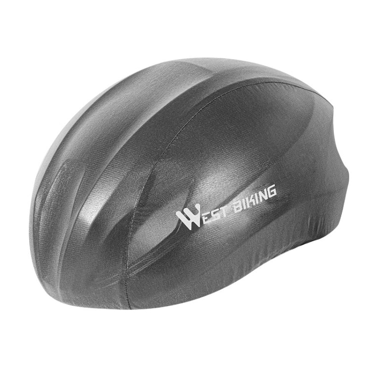 2 PCS WEST BIKING YP0708080 Mountain Road Bike Cycling Helmet Windproof Dustproof Reflective Rainproof Cover, Size: Free Size(Dark Grey) - Protective Helmet & Masks by WEST BIKING | Online Shopping UK | buy2fix