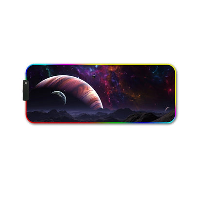 350x600x3mm F-01 Rubber Thermal Transfer RGB Luminous Non-Slip Mouse Pad(Vast Starry Sky) - Mouse Pads by buy2fix | Online Shopping UK | buy2fix