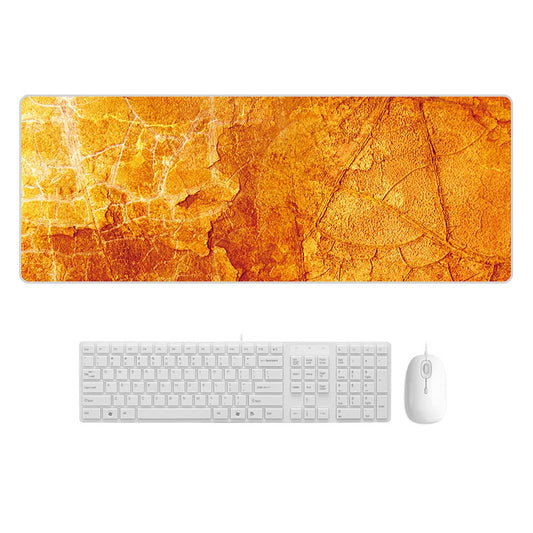 400x900x4mm Marbling Wear-Resistant Rubber Mouse Pad(Yellow Marble) - Mouse Pads by buy2fix | Online Shopping UK | buy2fix