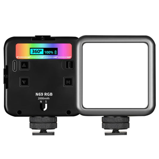 N69 2500-9000K+RGB Camera Fill Light Small Full Color Photography Light Portable Handheld Night Light LED Pocket Light - Camera Accessories by buy2fix | Online Shopping UK | buy2fix