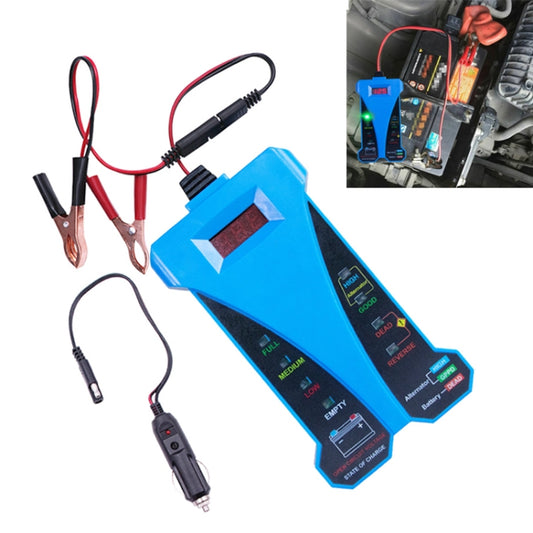 12V Three-In-One Battery Tester Digital Display Tester (Blue) - In Car by buy2fix | Online Shopping UK | buy2fix