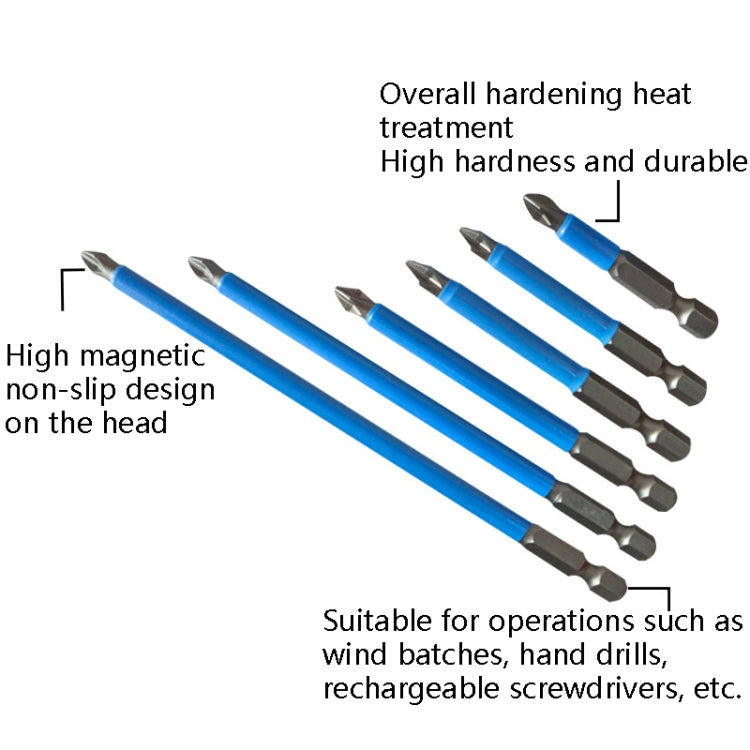 2 Sets 7 PCS PH2 Strong Magnetic Hand Drill Screwdriver Mouth Anti-Slip Screwdriver Bit - Drill & Drill Bits by buy2fix | Online Shopping UK | buy2fix