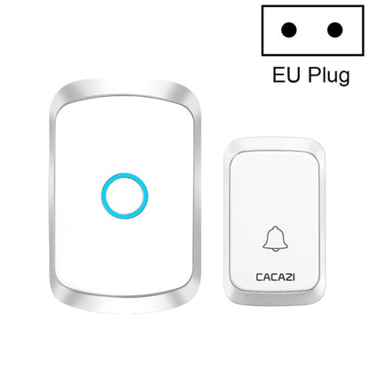 CACAZI A50 1 For 1 Wireless Music Doorbell without Battery, Plug:EU Plug(White) - Security by CACAZI | Online Shopping UK | buy2fix