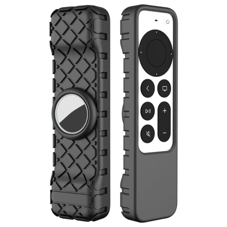2 PCS Remote Control All-Inclusive Protective Cover, Applicable Model: For Apple TV 4K(Black) - Consumer Electronics by buy2fix | Online Shopping UK | buy2fix