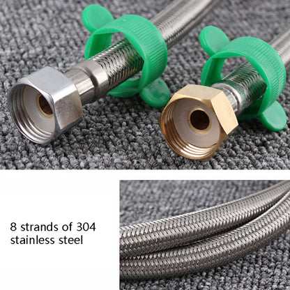 3m Steel Hat 304 Stainless Steel Metal Knitting Hose Toilet Water Heater Hot And Cold Water High Pressure Pipe 4/8 inch DN15 Connecting Pipe - Home & Garden by buy2fix | Online Shopping UK | buy2fix