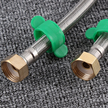 4 PCS 30cm Copper Hat 304 Stainless Steel Metal Knitting Hose Toilet Water Heater Hot And Cold Water High Pressure Pipe 4/8 inch DN15 Connecting Pipe - Home & Garden by buy2fix | Online Shopping UK | buy2fix
