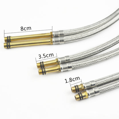 4 PCS Weave Stainless Steel Flexible Plumbing Pipes Cold Hot Mixer Faucet Water Pipe Hoses High Pressure Inlet Pipe, Specification: 70cm 3.5cm Copper Rod - Home & Garden by buy2fix | Online Shopping UK | buy2fix