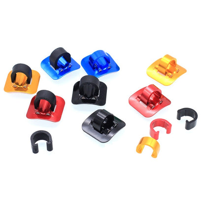 10 PCS Mountain Road Bicycle Hose Line Guide Adhesive Wire Seat Frame Cable Fixing C Buckle, Style: Plastic Buckle(Red) - Others by buy2fix | Online Shopping UK | buy2fix
