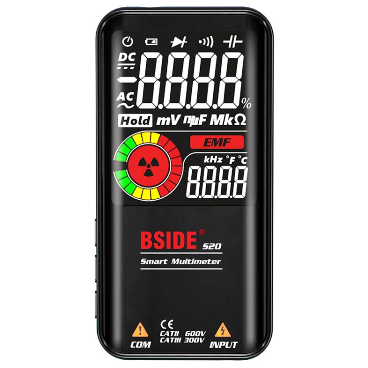 BSIDE S20 Intelligent Large Screen Electromagnetic Radiation Multimeter Tester - Digital Multimeter by BSIDE | Online Shopping UK | buy2fix