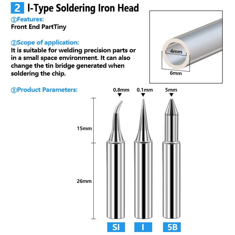 17 PCS / Set Soldering Tips 936 Soldering Station Pure Copper Soldering Iron Tips Lead-Free Soldering Iron Tips - Home & Garden by buy2fix | Online Shopping UK | buy2fix