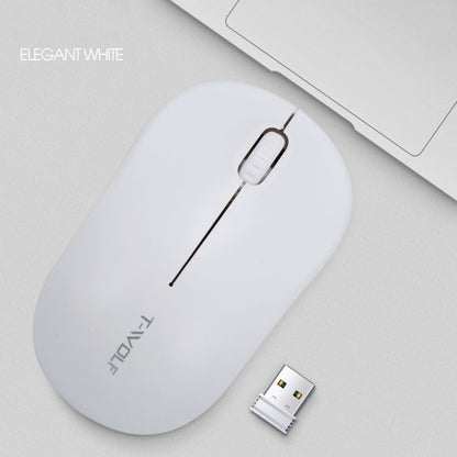 T-WOLF Q4 3 Keys 2.4GHz Wireless Mouse Desktop Computer Notebook Game Mouse(White) - Wireless Mice by T-WOLF | Online Shopping UK | buy2fix