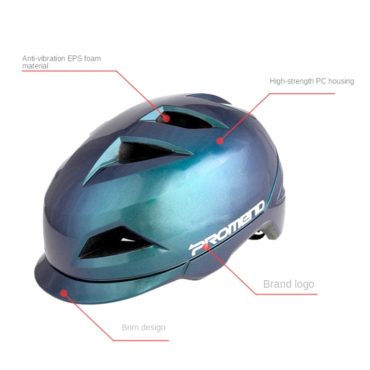 PROMEND 12H19 Summer Cool Motorcycle Riding Half Helmet Helmet Outdoor Off-Road Helmet With Tail Light, Size: Code(Matte Titanium Color) - Protective Helmet & Masks by PROMEND | Online Shopping UK | buy2fix