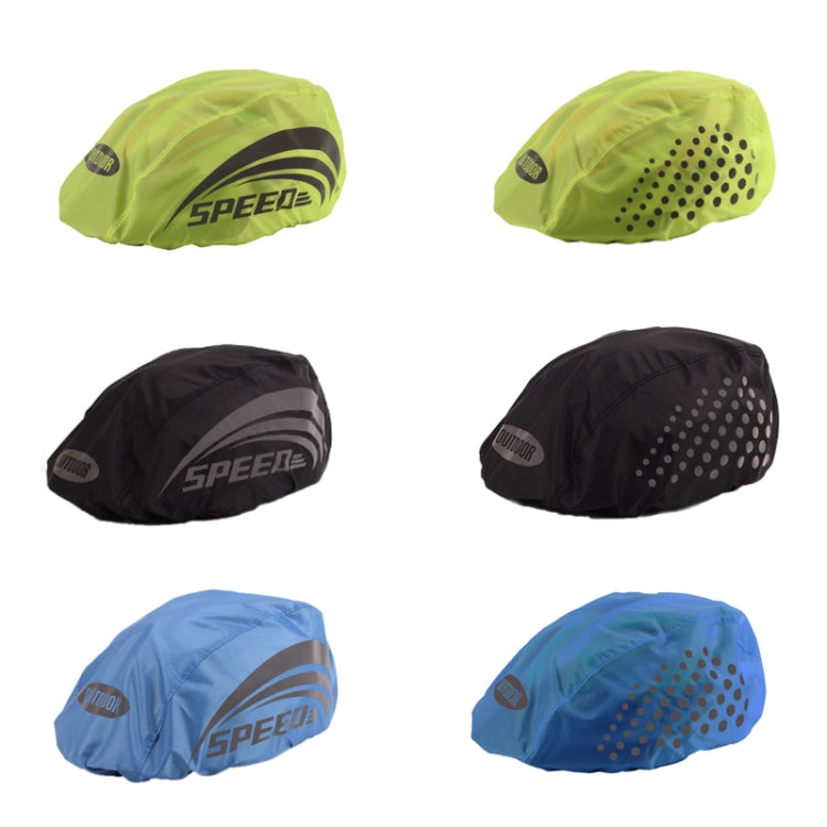 2 PCS Cycling Helmet Rain Cover Outdoor Reflective Safety Helmet Cover, Size: Free Size(Blue (Style 1)) - Protective Helmet & Masks by buy2fix | Online Shopping UK | buy2fix