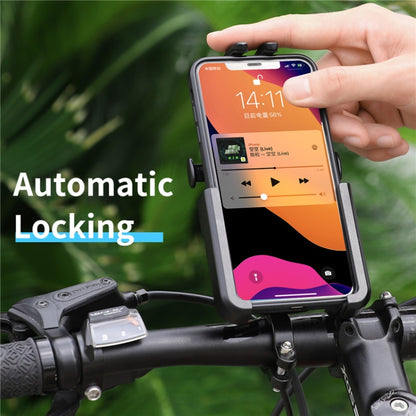 WEST BIKING  Bike Mobile Phone Holder Aluminum 360 Rotatable Electric Bike Scooter Motorcycle Phone Stand,Style: Handlebar Style - Outdoor & Sports by WEST BIKING | Online Shopping UK | buy2fix