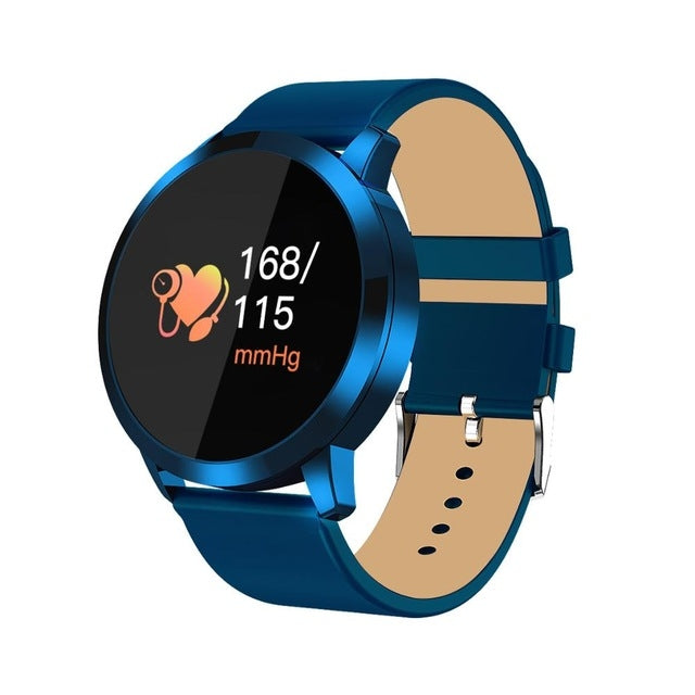 Q8 OLED Color Screen Fashion Smart Watch  IP67 Waterproof, Support Heart Rate Monitor / Blood Pressure Oxygen / Fitness Tracker(Blue) - Smart Wear by buy2fix | Online Shopping UK | buy2fix