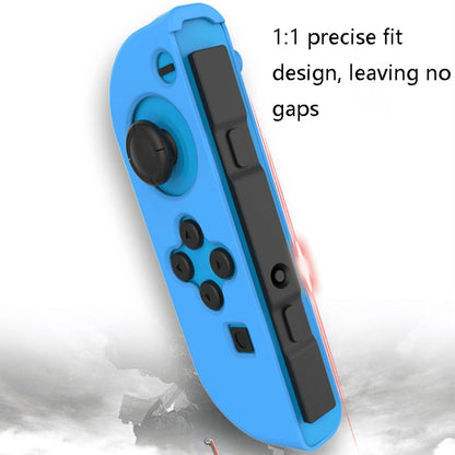 IINE Gamepad Silicone Flat Protective Sleeve Handle Split Silicone Case For Nintendo Switch Joy-Con(Red Blue-L501) - Cases by IINE | Online Shopping UK | buy2fix