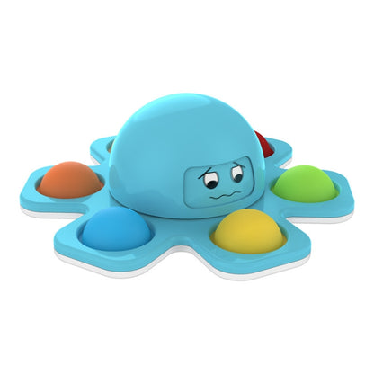 3 PCS Face-Changing Octopus Bubble Top Decompression Toy, Colour: Blue - Squeeze Toys by buy2fix | Online Shopping UK | buy2fix