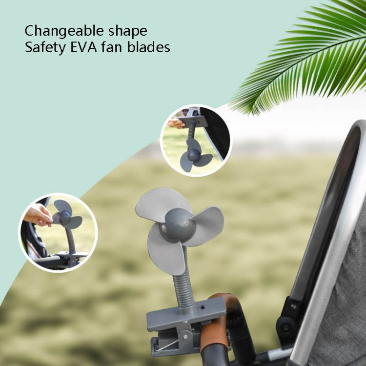 Portable Stroller Fan 360 Degree Clip Mini Fan(Pink EVA) - Consumer Electronics by buy2fix | Online Shopping UK | buy2fix
