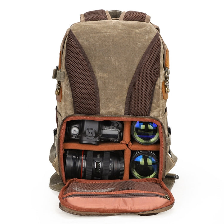 3040 Batik Canvas Shoulder Camera Bag Micro Single Digital Camera Bag(Green) - Camera Accessories by buy2fix | Online Shopping UK | buy2fix