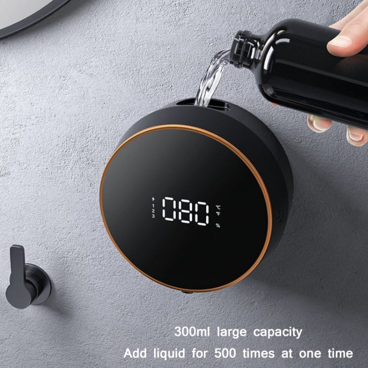 W1 Wall-Mounted Smart Infrared Sensor USB Charging Foam Soap Dispenser(Black) - Home & Garden by buy2fix | Online Shopping UK | buy2fix