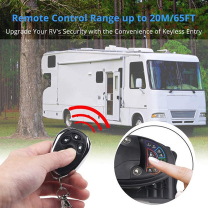 C02 RV Intelligent Remote Control Electronic Password Lock RV Door Lock Modification Accessories(Black) - In Car by buy2fix | Online Shopping UK | buy2fix