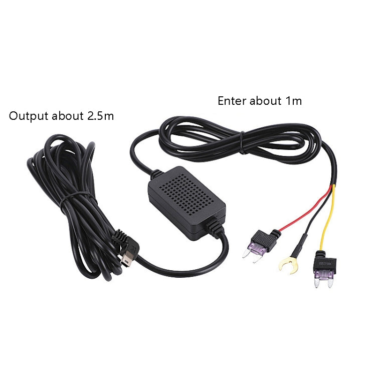 H516 Recording Step-down Line Shrinkage Video Car Charger Line Parking Monitoring Three-Core Power Cord, Model: Without Fuse(Micro Straight) - In Car by buy2fix | Online Shopping UK | buy2fix