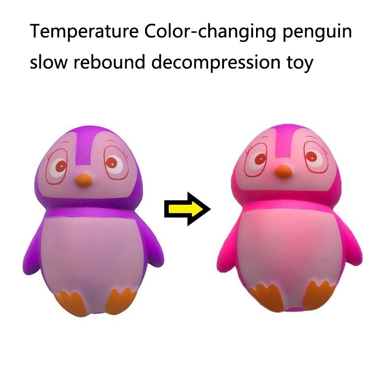 TTPU1158 Temperature Color-Changing Penguin Slow Rebound Decompression Toy - Fidget Cube by buy2fix | Online Shopping UK | buy2fix