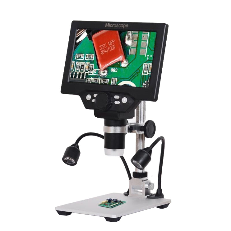 G1200D 7 Inch LCD Screen 1200X Portable Electronic Digital Desktop Stand Microscope(AU Plug Without Battery) - Consumer Electronics by buy2fix | Online Shopping UK | buy2fix