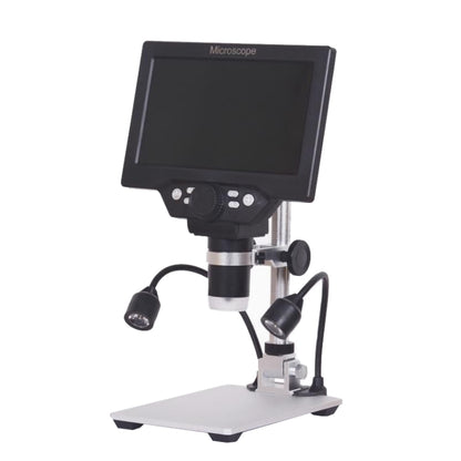 G1200D 7 Inch LCD Screen 1200X Portable Electronic Digital Desktop Stand Microscope(UK Plug With Battery) - Consumer Electronics by buy2fix | Online Shopping UK | buy2fix