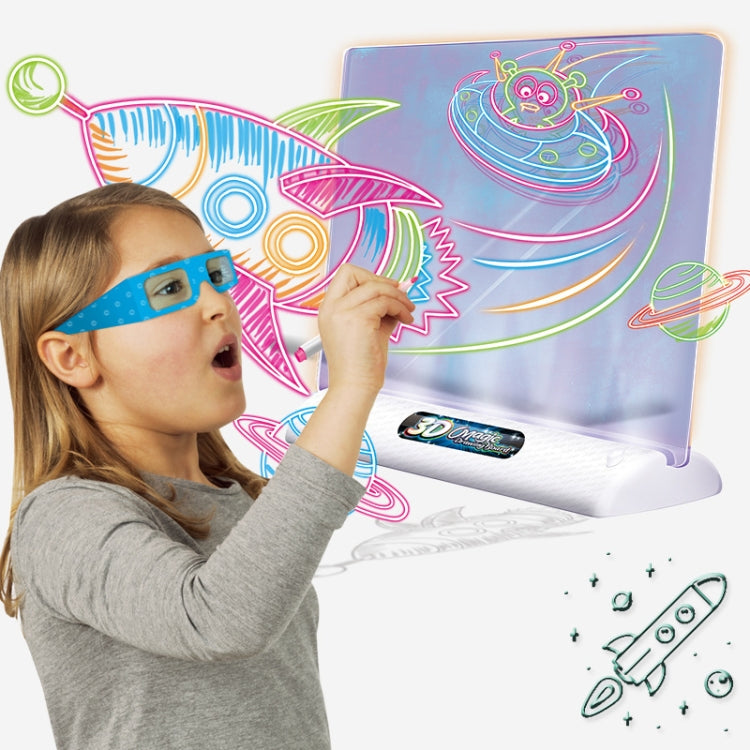 Multifunctional Luminous 3D Children Drawing Board, Without Watercolor Pen, Style: Luminous Ocean - Drawing Toys by buy2fix | Online Shopping UK | buy2fix