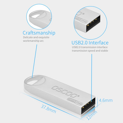 OSCOO 002U-2 USB 2.0 Metal Mini U Disk, Capacity: 32GB - USB Flash Drives by OSCOO | Online Shopping UK | buy2fix