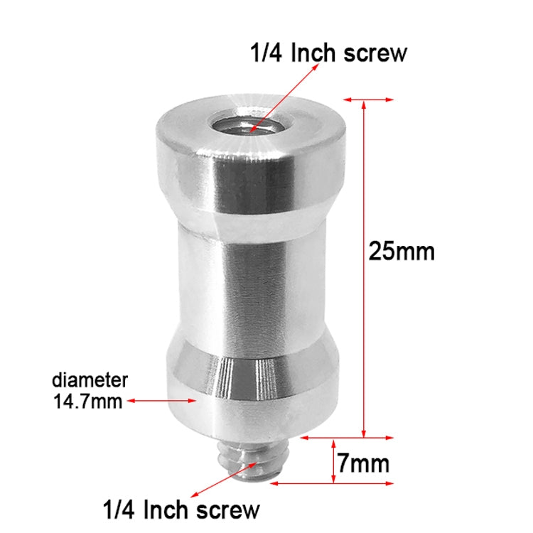 10 PCS Screw Adapter 1/4 Female to 1/4 Male Screw - Camera Accessories by buy2fix | Online Shopping UK | buy2fix