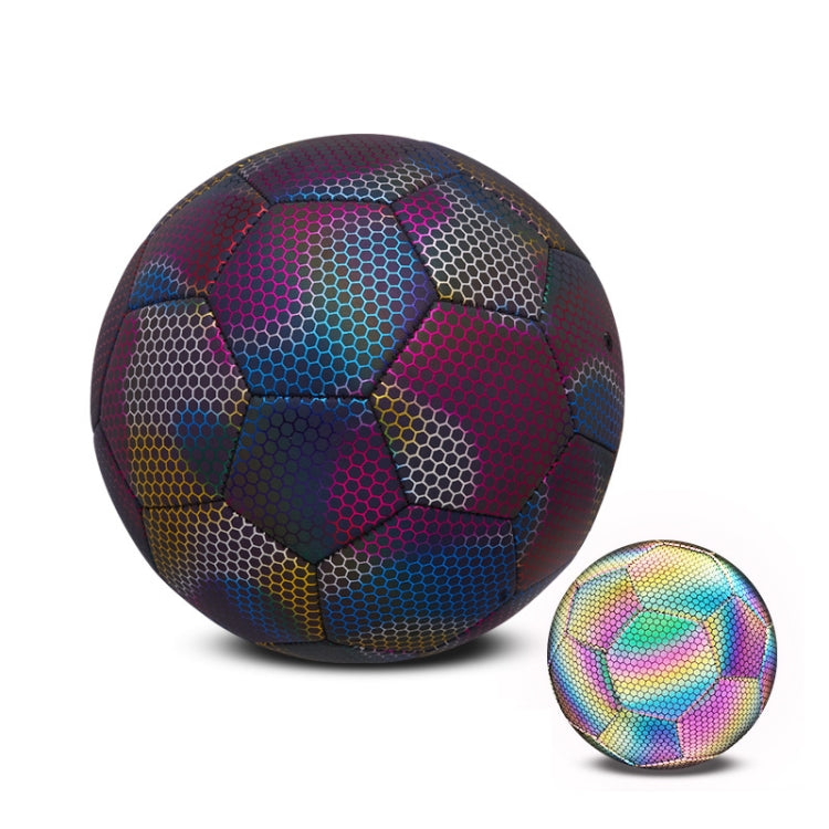 MILACHIC Night Light Football PU Opera Sewed School Training Football(No.5 Reflective Colorful Light Version 5054) - Balls by MILACHIC | Online Shopping UK | buy2fix