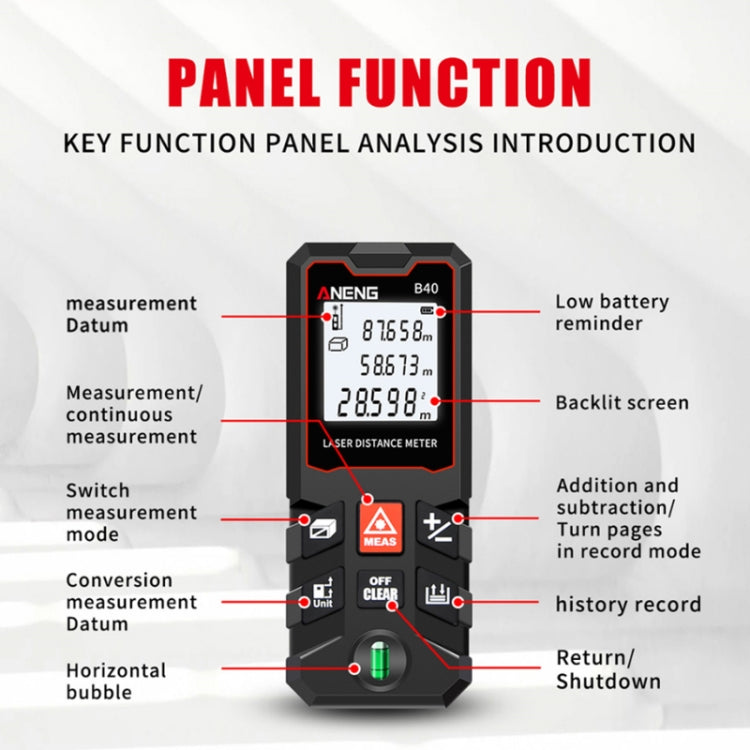 ANENG Handheld Infrared Rangefinder, Model: 60m Precision Version - Consumer Electronics by ANENG | Online Shopping UK | buy2fix