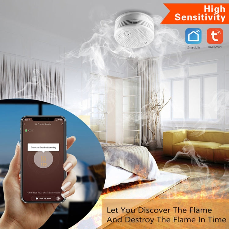 TY-SMK-07 Smart Home WiFi Smoke Detector - Security by buy2fix | Online Shopping UK | buy2fix