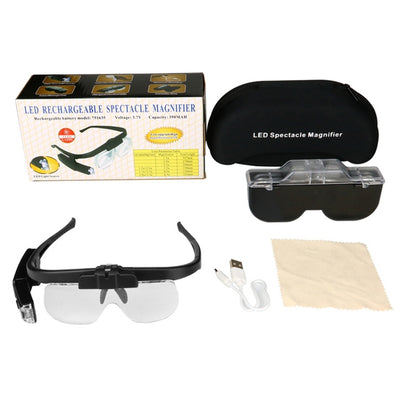 11642DC Multi-magnification Glasses-type Maintenance Rechargeable Magnifying Glass - Consumer Electronics by buy2fix | Online Shopping UK | buy2fix