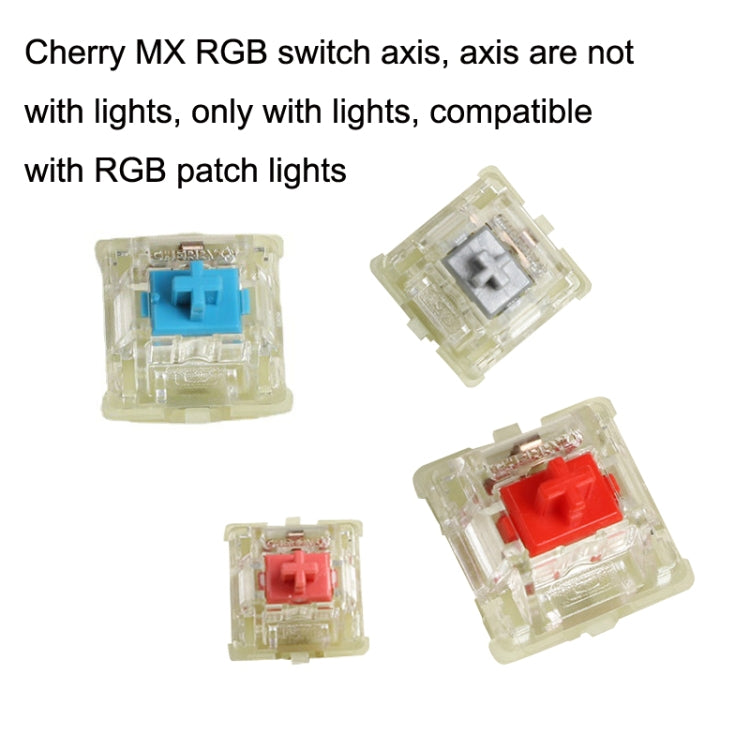 10PCS Cherry MX RGB Transparent Shaft Switch Mechanical Keyboard Triangular Shaft Body, Color: Red Shaft - Other by CHERRY | Online Shopping UK | buy2fix