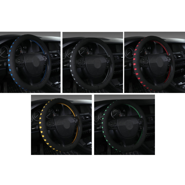 Sports Punched EVA Car Steering Wheel Cover, Size: 38cm(Blue) - In Car by buy2fix | Online Shopping UK | buy2fix