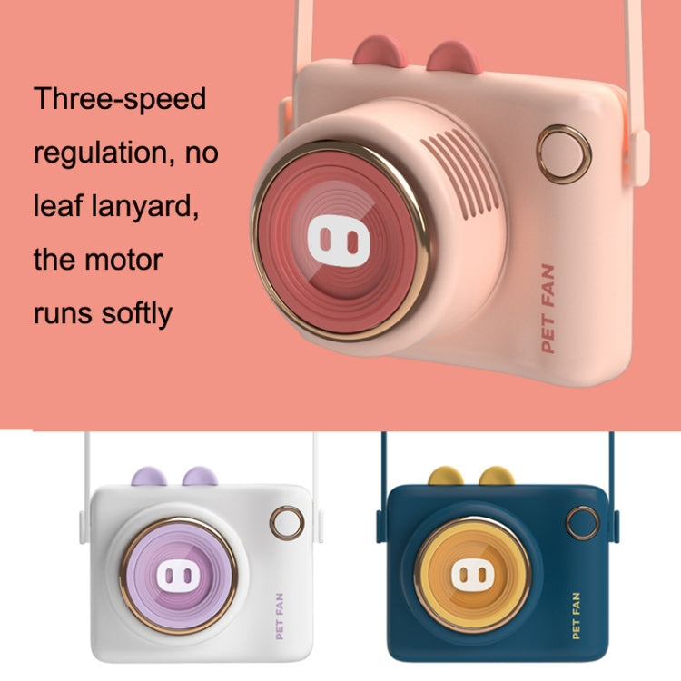 GL106 USB Rechargeable Hand-Held Portable No-Leaf Mini Camera Fan, Style Pig (Pink) - Consumer Electronics by buy2fix | Online Shopping UK | buy2fix