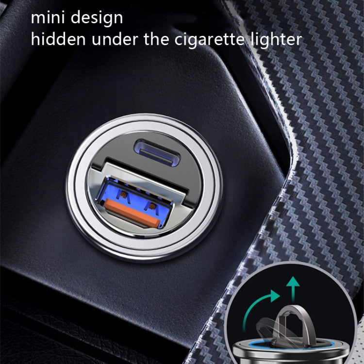 Car Fast Charge One Drag Two Cigarette Conversion Plugs, Model: PD+QC(Tarnish) - In Car by buy2fix | Online Shopping UK | buy2fix