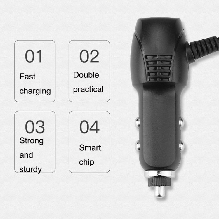 2 PCS Car Charger Fast Charging Driving Recorder Supply Line, Style: 1.5A+2.4A(Mini Right Bend) - In Car by buy2fix | Online Shopping UK | buy2fix