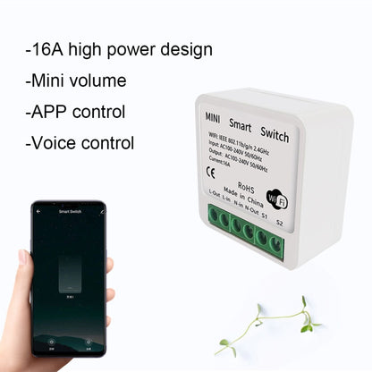 003 WiFi App Remote Voice Control Smart Switch(WiFi+Bluetooth Dual-mode 16A) - Consumer Electronics by buy2fix | Online Shopping UK | buy2fix