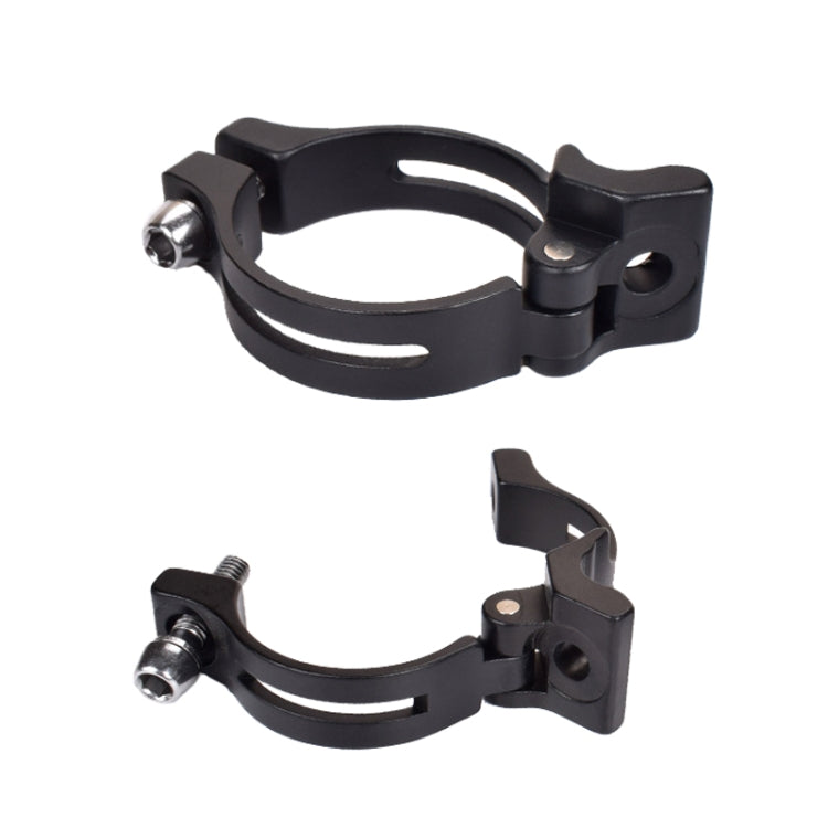 FMFXTR Bike Front Derailleur Clamp Straight Lock Turn to Clamp Converting Seat(Black 34.9mm) - Pipe clamps by FMFXTR | Online Shopping UK | buy2fix